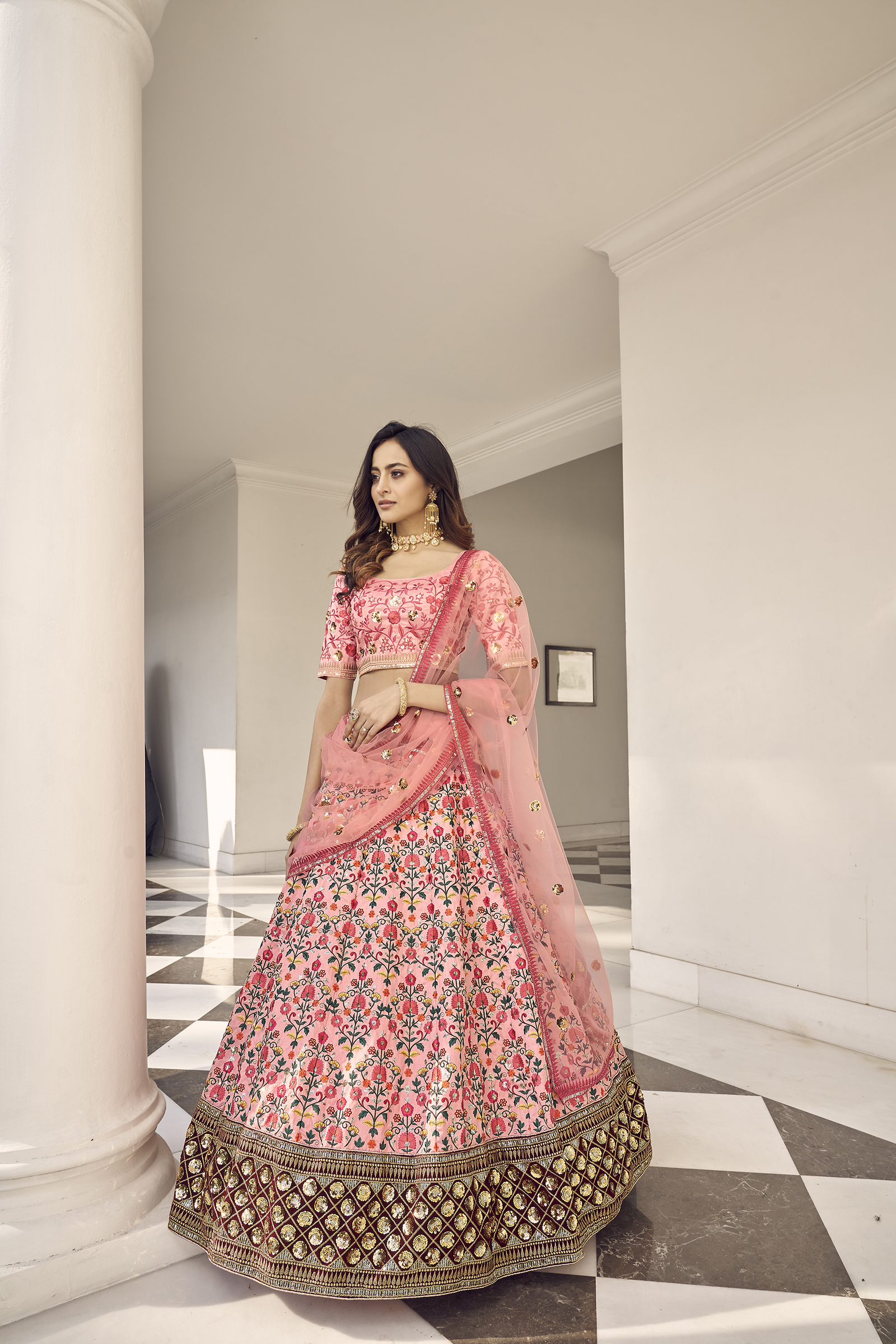 Pink lehenga choli